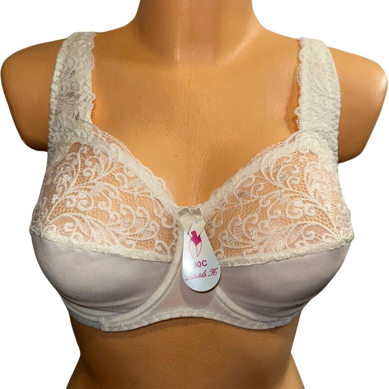 Бюстгальтер для пышной груди белый