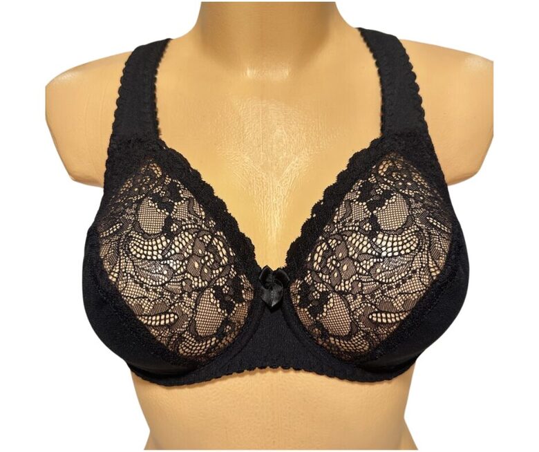 Shaping underwired bra, black