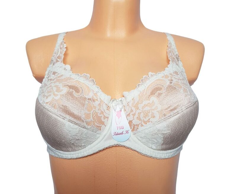 Бюстгальтер с полупоролоновой чашкой, телесный