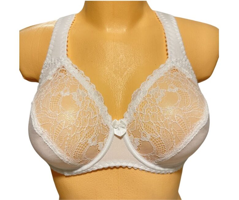 Shaping underwired bra, white
