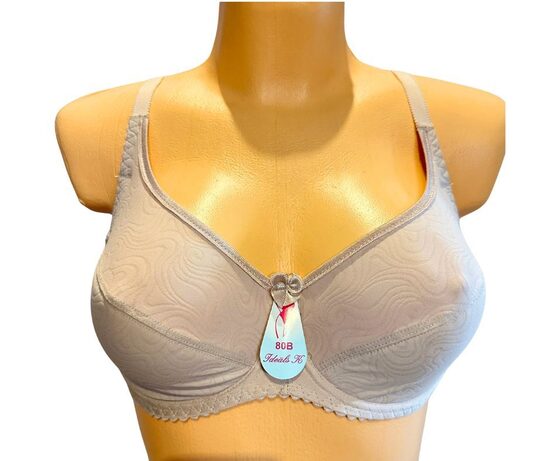 Krūšturis ar puspolsterētu bļodiņu, bez mežģīnēm, miesas krāsa