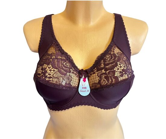 Krūšturis T-veida izgriezums, bordo